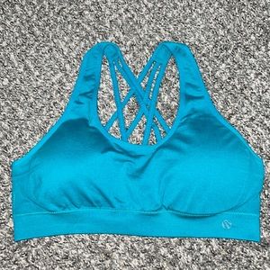 Marika Blue Strappy sports bra